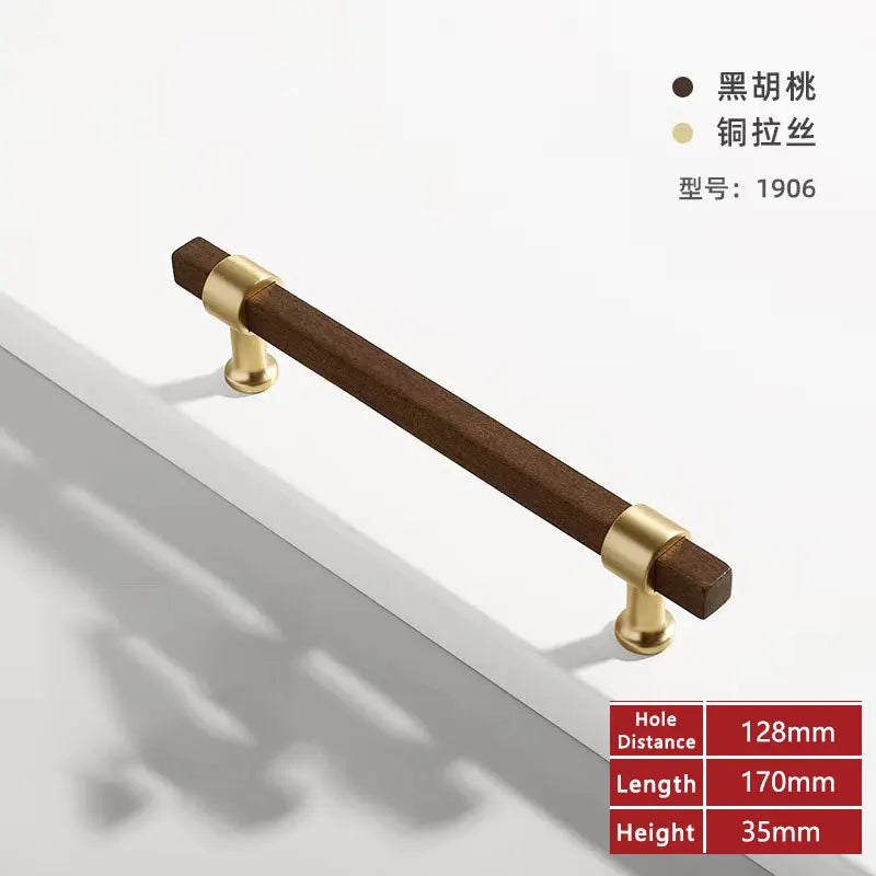 Wooden Cabinet Handles for Furniture Drawer Knobs Kitchen Cupboard Handles Wardrobe Door Knob and Handle Furniture Hardware