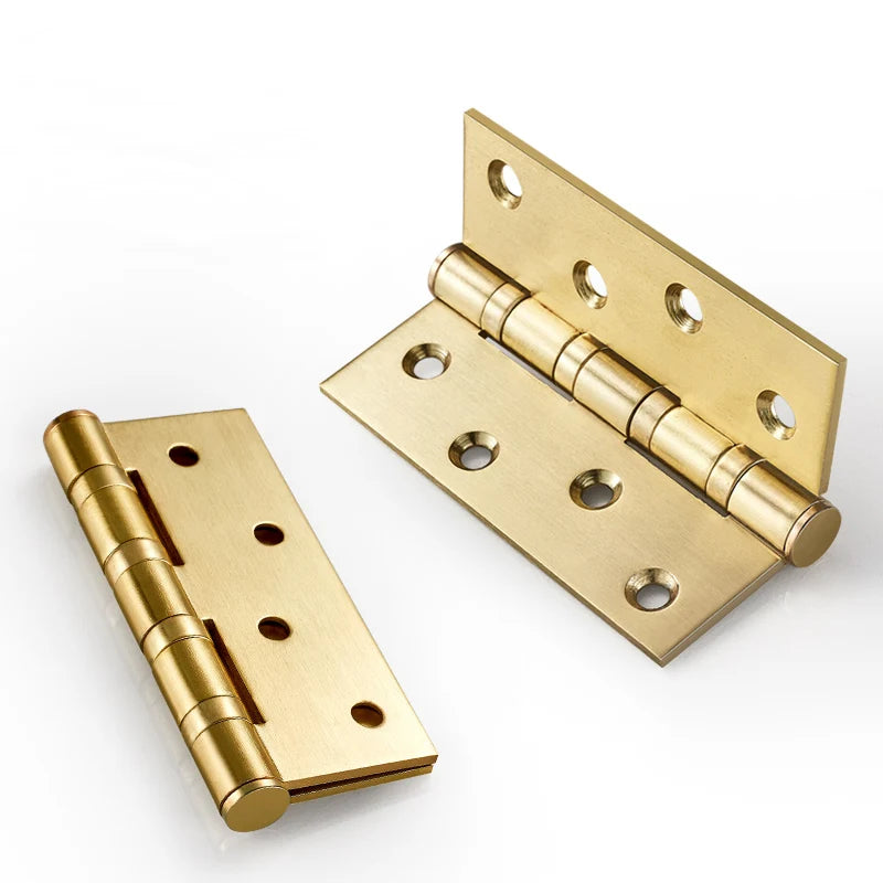 stainless steel Mute Hinge Room Door 4 Inch Bearings Hinges 3mm Thick Heavy Doors Strong Load Bearing Gemel Furniture Hardware