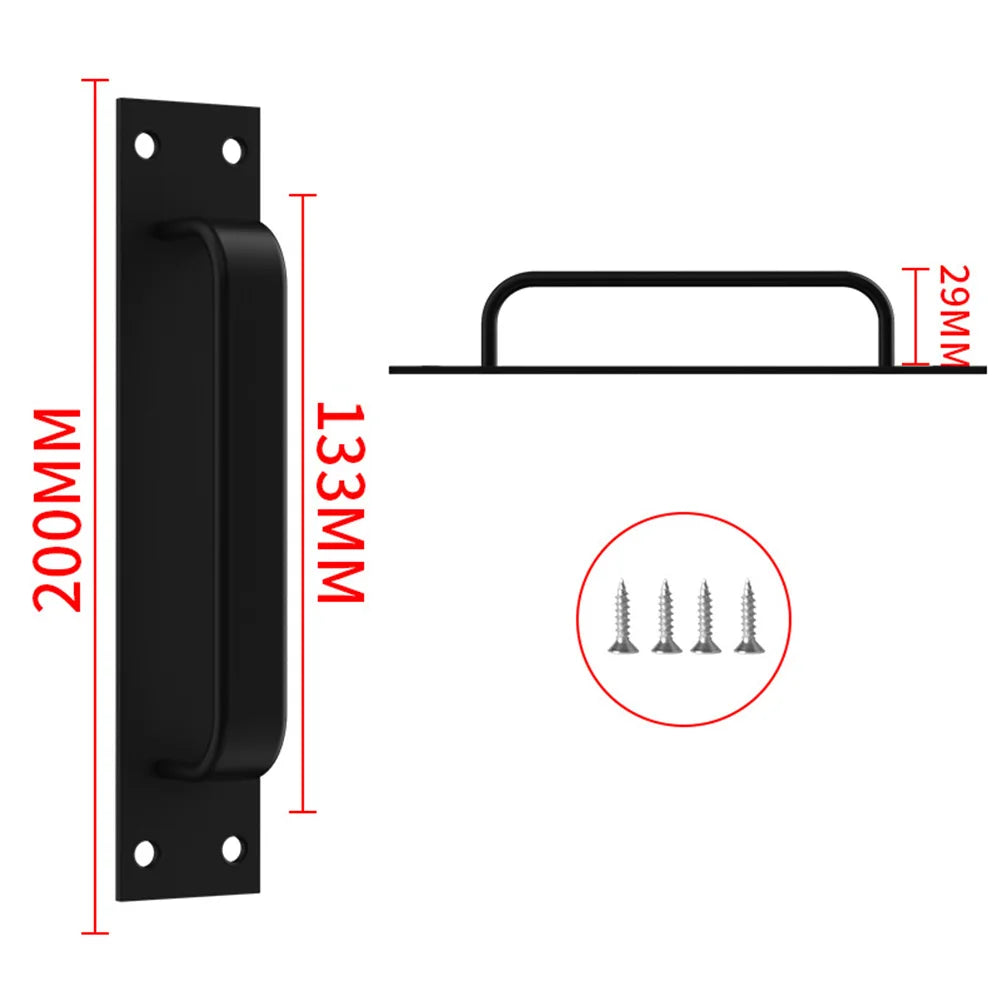 Door Handle Aluminum Alloy Window Cabinet Balcony Sliding Door Pull Punch-Free Pull Closet Furniture Hardware Home Improvement
