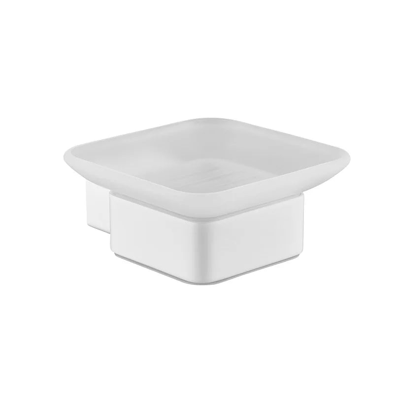 White Bathroom Accessories Towel Rack Shelf Toilet Brush Roll Paper Holder Toothbrush Holder Soap Dish Coat Holder Bath Hardware