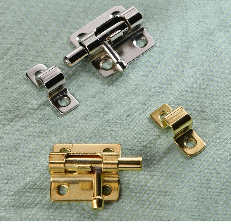 Door Security Slide Latch Lock with 6 Screws , 1 Pack/2 Pack Keyless Entry , Duty Iron Sliding , Easy to Install Gate