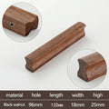 Wooden Furniture Handles Walnut Kitchen Cabinet Handles Drawer Knobs Handles for Cabinets and Drawers Long Wardrobe Pulls