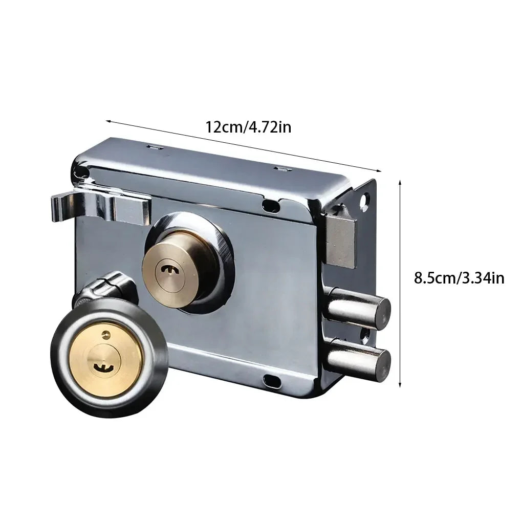 Exterior Iron Door Locks Security Anti-Theft Lock Multiple Insurance Lock Wood Gate Lock Hardware Household Indoor Dormitory