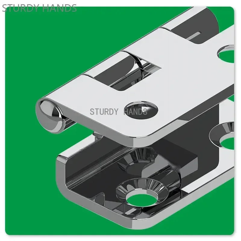 5pcs Stainless Steel 270 Degrees Opening and Closing Buffer Hinge Cabinet Door Mechanical Hinges Furniture Hardware with Screw