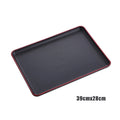 Restaurant Plastic Serving Tray Home Tea Fruit Dessert Tray Anti-Slip Resistant Food Cooking Storage Tray Kitchen Organizer