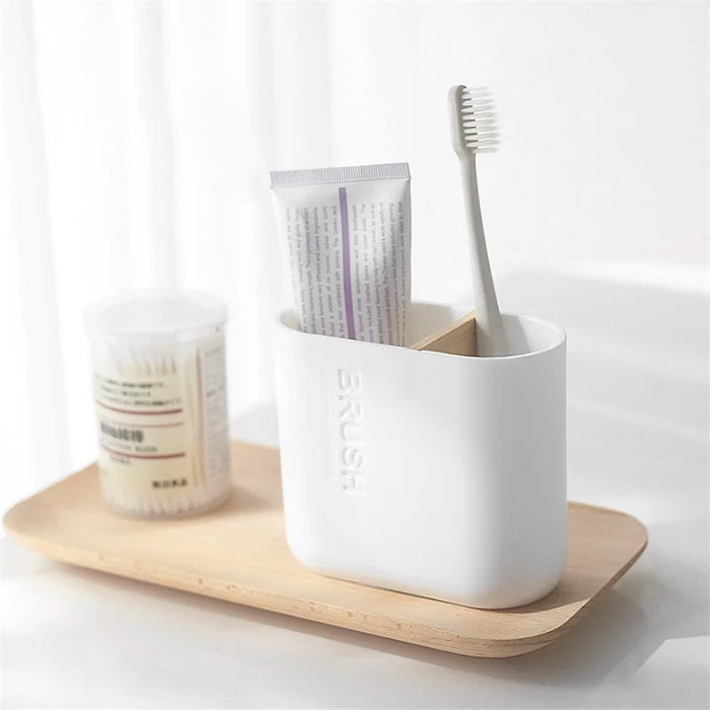 Bamboo Bathroom Accessories Toilet Brush Toothbrush Holder Gargle Cup Soap Holder Lotion Dispenser Bathroom Essential Accessory