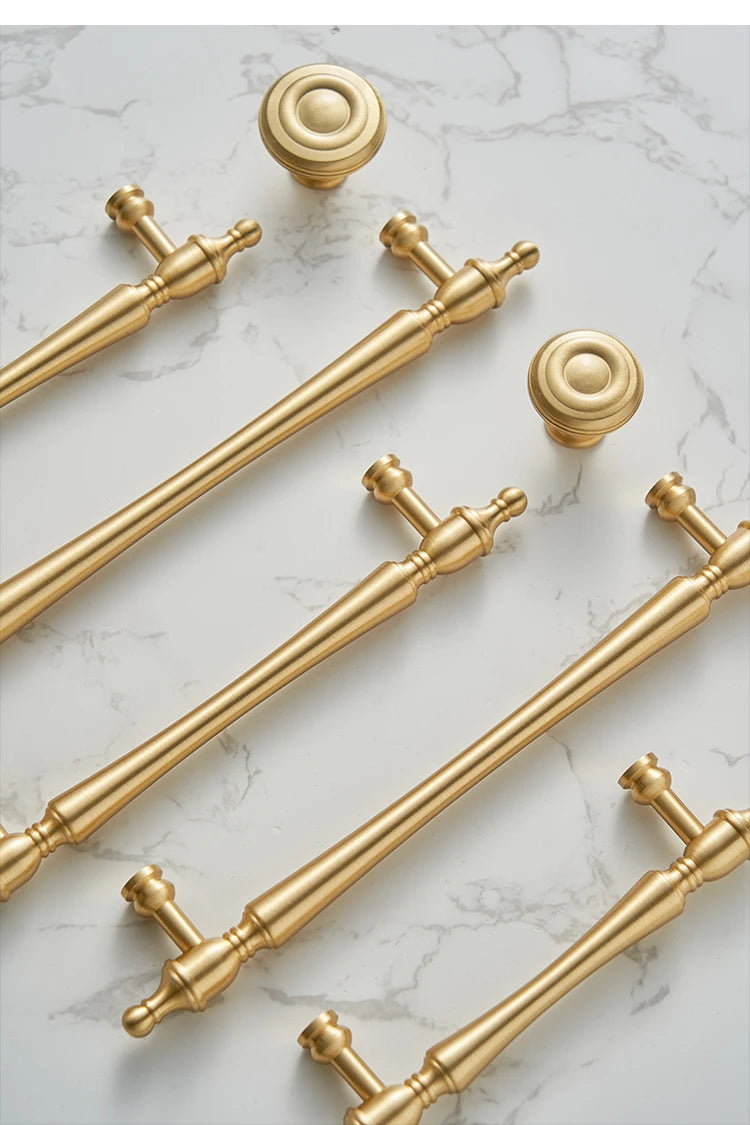 Modern /Solid Brass Furniture Handles for Cabinets and Drawers  Wardrobe Dresser Cupboard / Bedroom Drawers Knobs and Handles