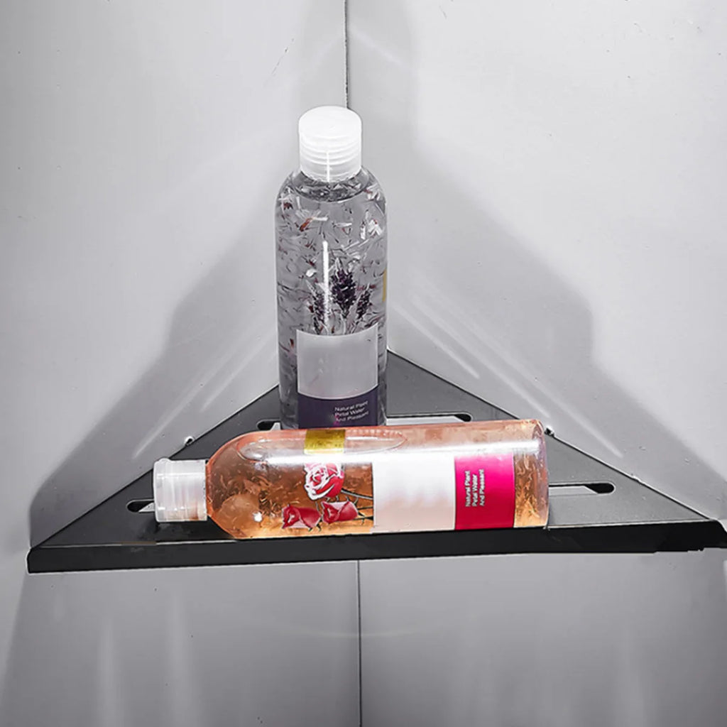 Bathroom Shelves Wall Mount Shower Corner Shelf No-drill 304 Stainless Steel Corner Storage Shampoo Body Wash Organizer