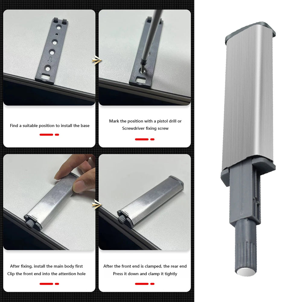 10 Pcs Hardware Soft Close Damper Touch Damper Buffer Soft-Close Cabinet Door Damper Soft Quiet Close Closer for Cabinet Doors