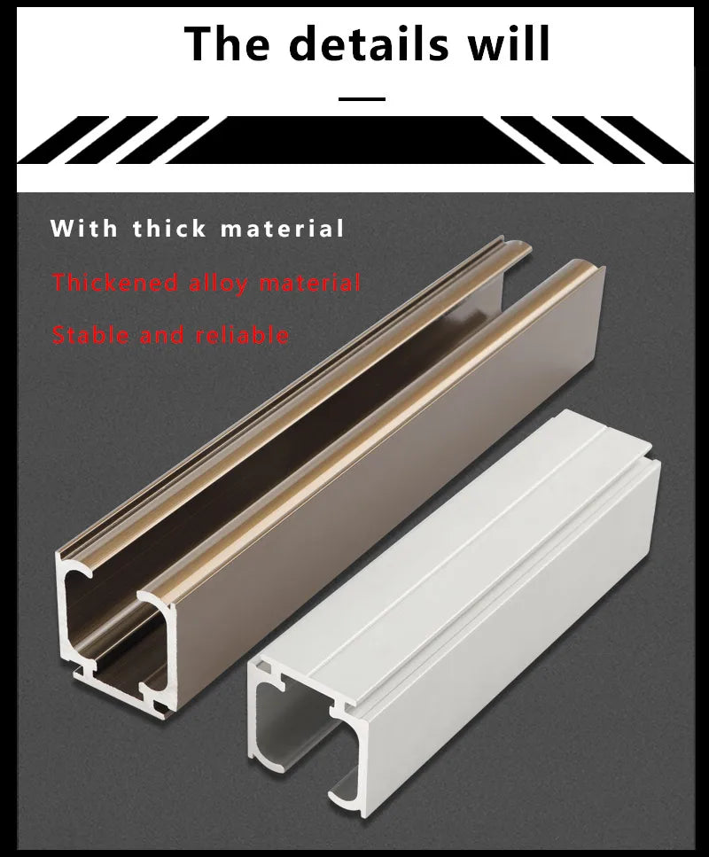 Sliding Door Track Slideway Solid Wood Folding Sliding Door Sliding Rail Hanging Rail Slow Lifting Wheel Hanging Door Guide Rail