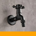 Bathroom Corner Washing Machine Faucet Black Bronze Single Cold Tap Outdoor Garden Wall Mounted Bibcock Tap Mop Pool Taps