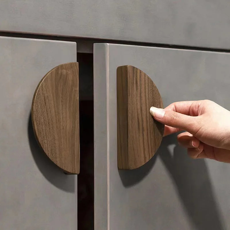 Wooden Cabinet Handles for Furniture Drawer Knobs Kitchen Cupboard Handles Wardrobe Door Knob and Handle Furniture Hardware