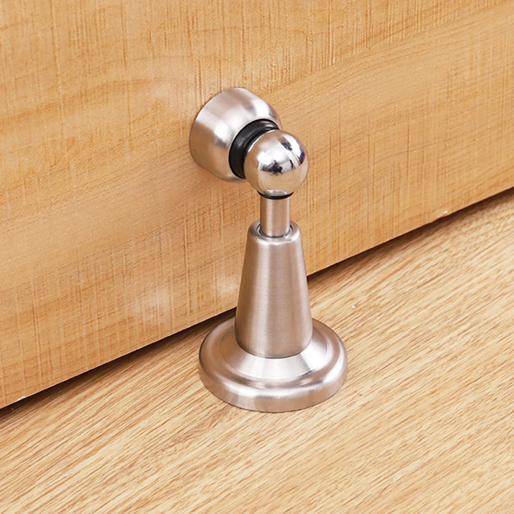 Magnetic Door Stopper Stainless Steel Magnet Door Stopper Catch Holder Strong Magnetic Attraction Gate Resistance Door Suction