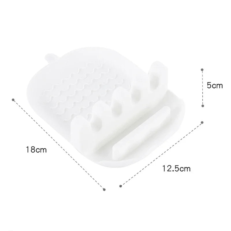 Kitchen Organizer for Tableware Storage - Spoon Rest, Fork, Spatula Rack, Spoon Holder Stand, Pot Lid Holder