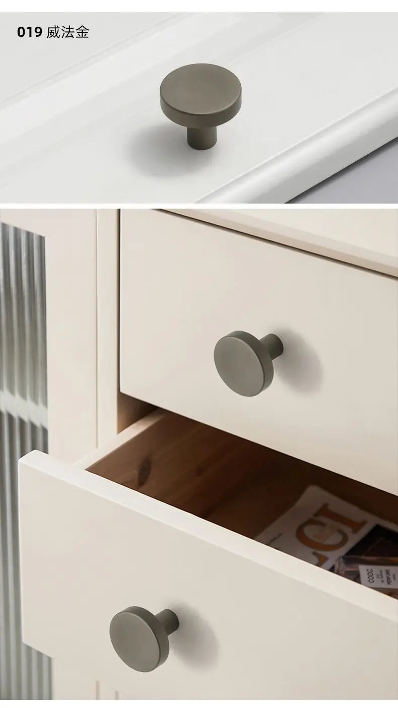Handles Drawer Cabinet Furniture Kitchen Handles for Cabinet Knob Door Drawer Furniture Kitchen Knob Round Classic Golden Black