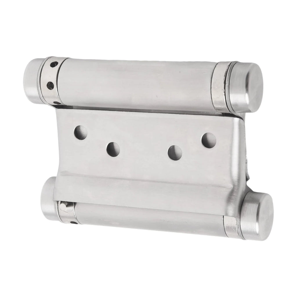 Double Spring Hinge Two-Way Free Door Hinge Stainless Steel  Automatic Door Closing Garage Door Hinges Fence Dedicated Hardware