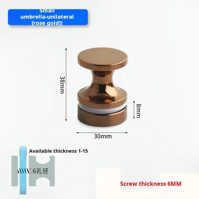 Glass Door Handle Bathroom Door Shower Door Handle Sliding Door Display Cabinet Wine Cabinet Barn Door Single Hole Round Knob