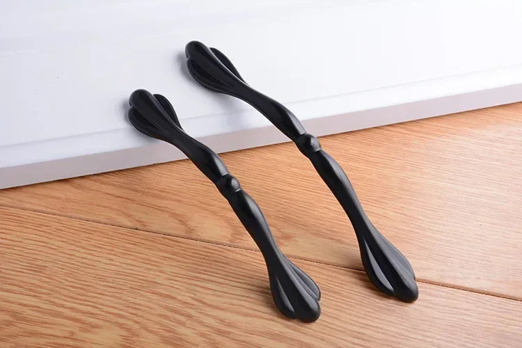 Black Handles Furniture Cabinet Knobs Muebles  Kitchen  Drawer Knobs Cabinet Pulls Cupboard  Knobs