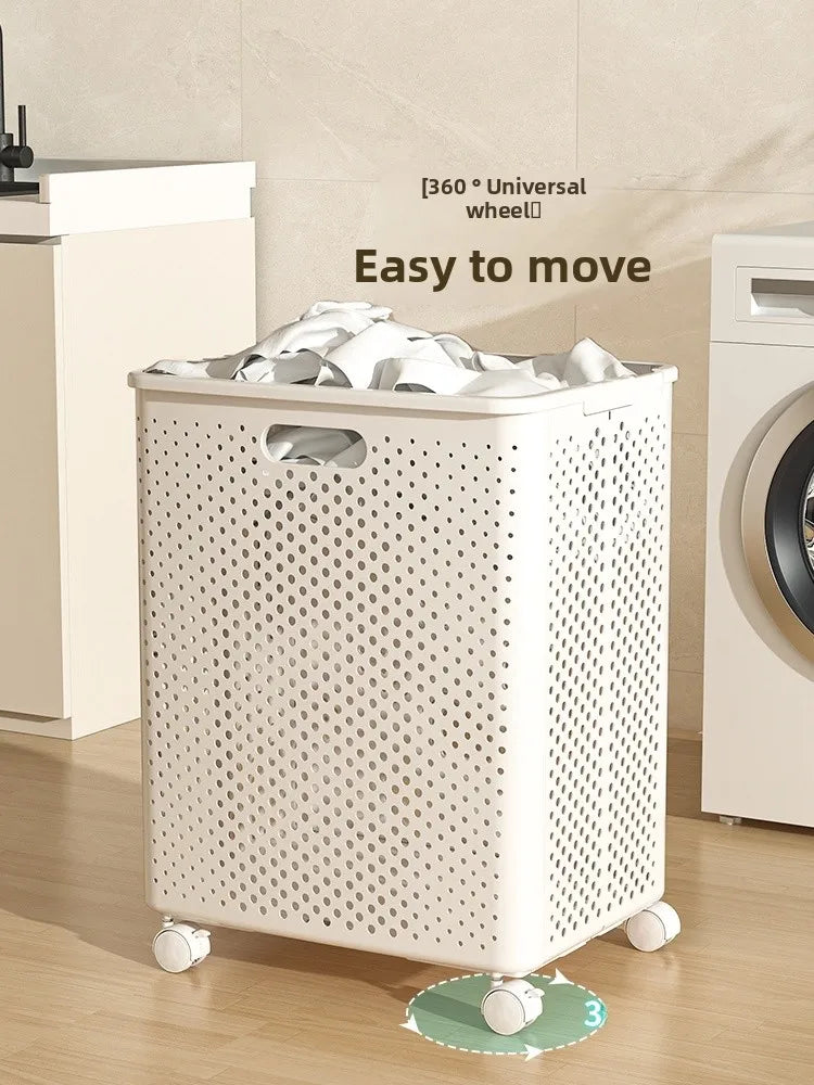 Bathroom Dirty Clothes Basket Laundry Hamper Stackable Storage Basket High Aesthetic Value Toilet Clothes Storage