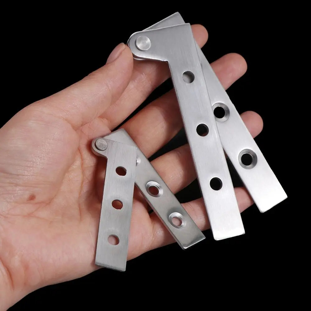 Stainless Steel Connector Door Hinge For Kitchen Cabinet Furniture Supplies Hidden Hinges Window Accessories Home Hardware