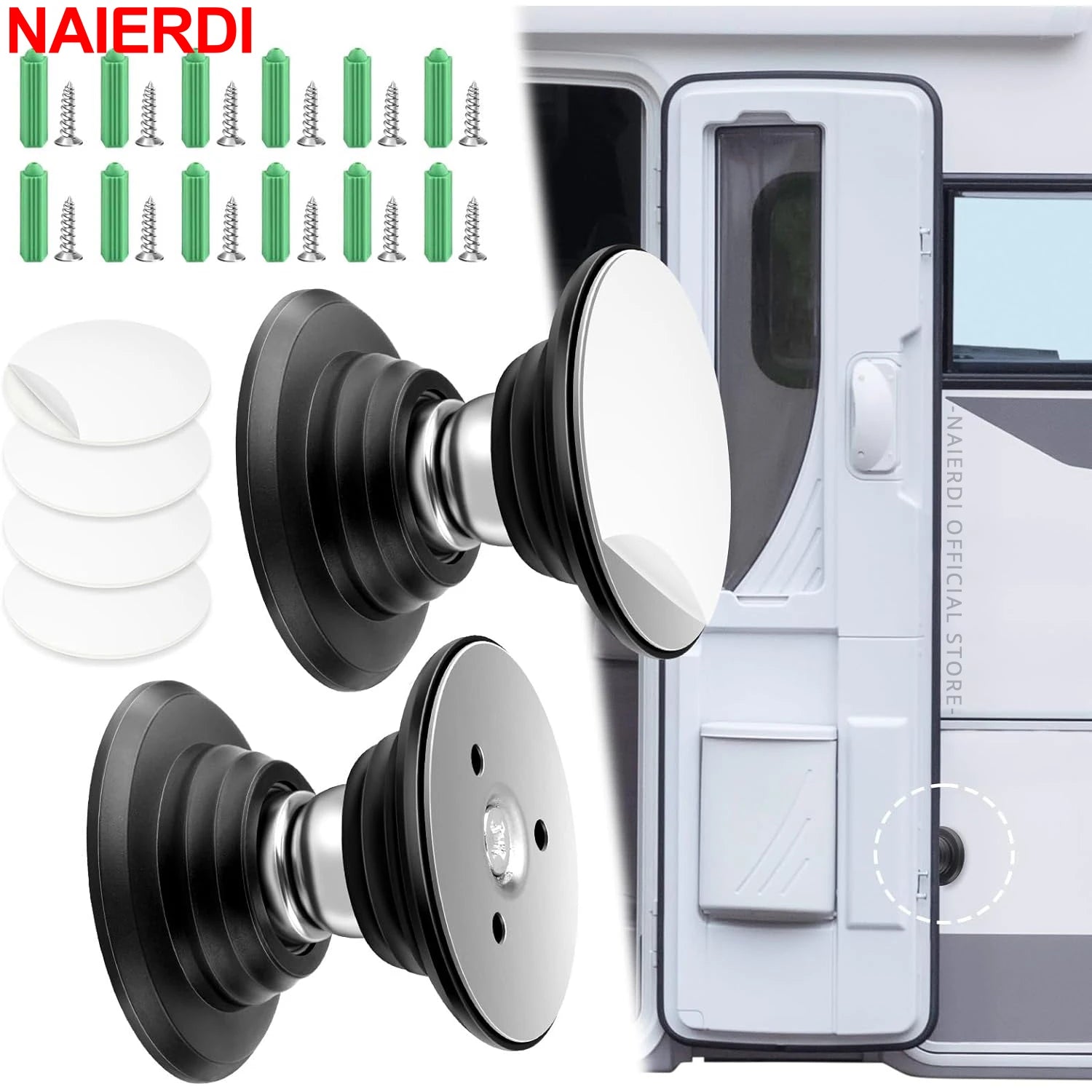 Magnetic Door Catch Stopper Kitchen Door Retainer RV Door Stop Catch Latch for RV Caravan Camper Motorhome Boat Door Holder
