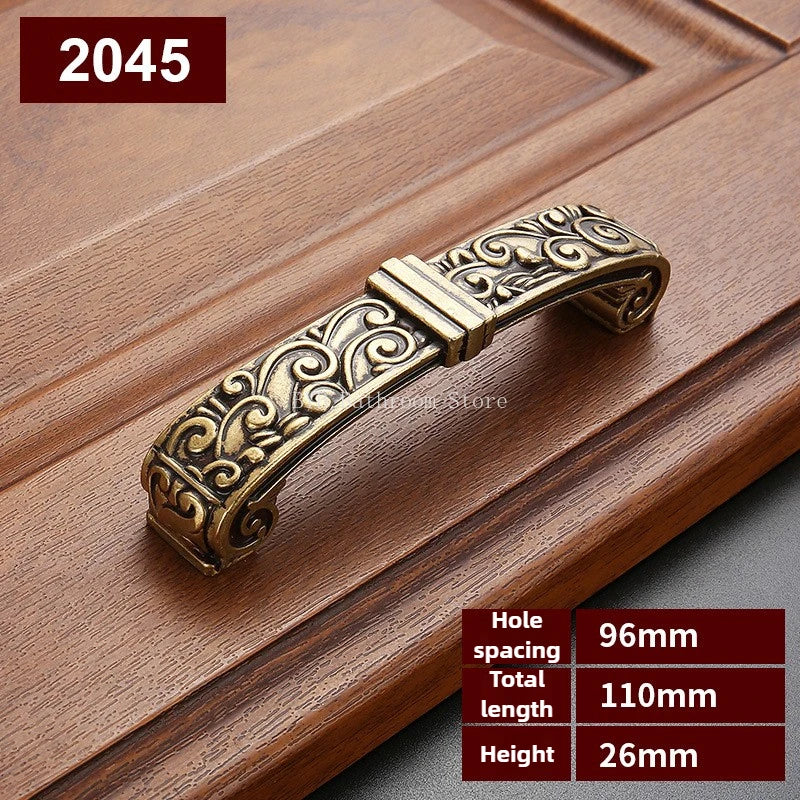 Drawer Knobs Wardrobe Door Handle European Furniture Hardware Zinc Alloy Antique Bronze Ceramic White Cabinet Handles