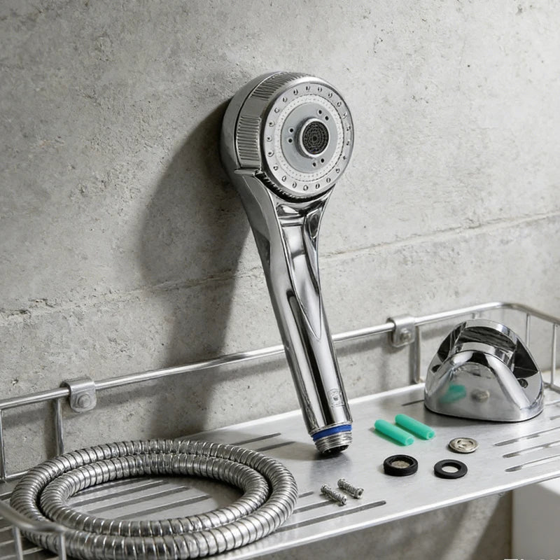 Household Shower SetHandheld Water Outlet Shower Head Pressure-boosting Shower Head Adjustable Shower Head Bathroom Accessories
