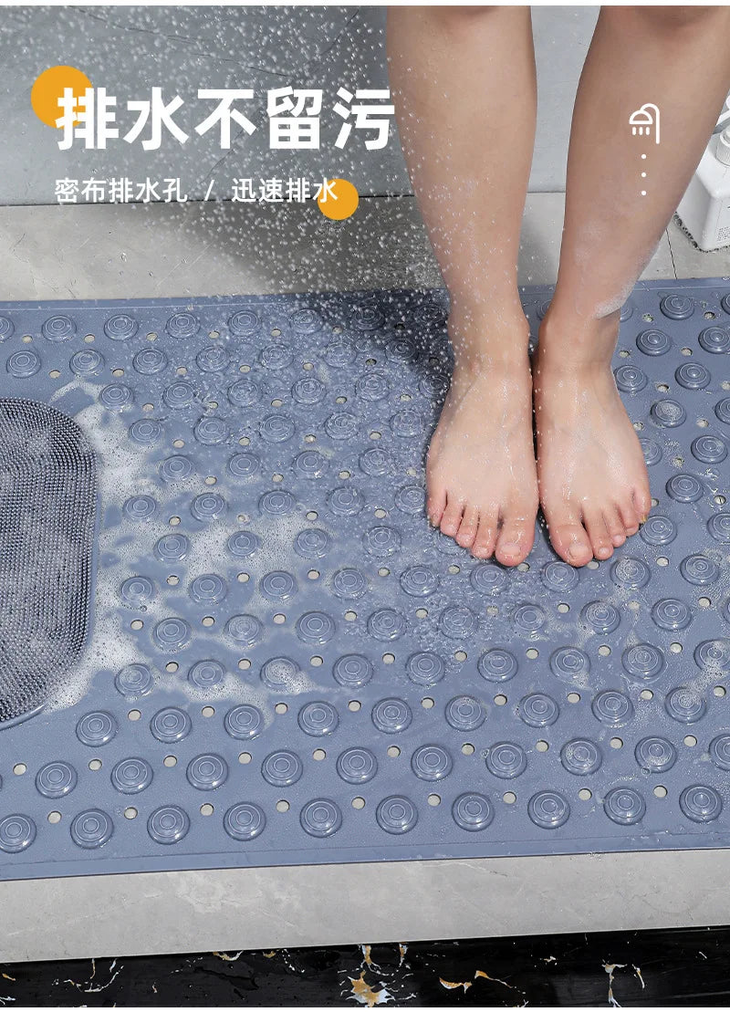 Household Bathroom Non-slip Toilet Floor Mat Toilet Anti-drop Mat Bathtub Massage Mat