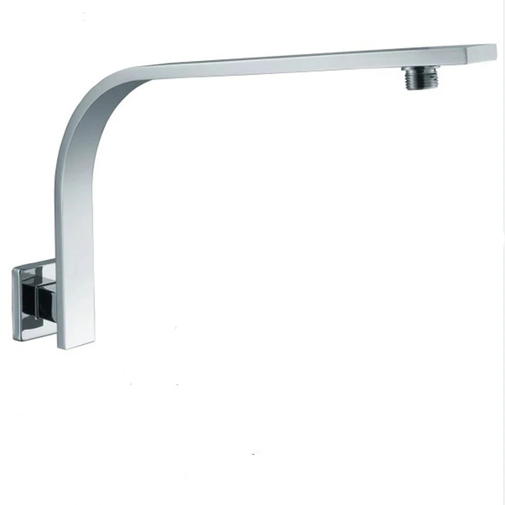 40cm Brass Wall Shower Extension Arm Mounted Bathroom Rainfall Head Elbow Bracket Pipe Bath Tube Bathroom Hardwares Accessories.