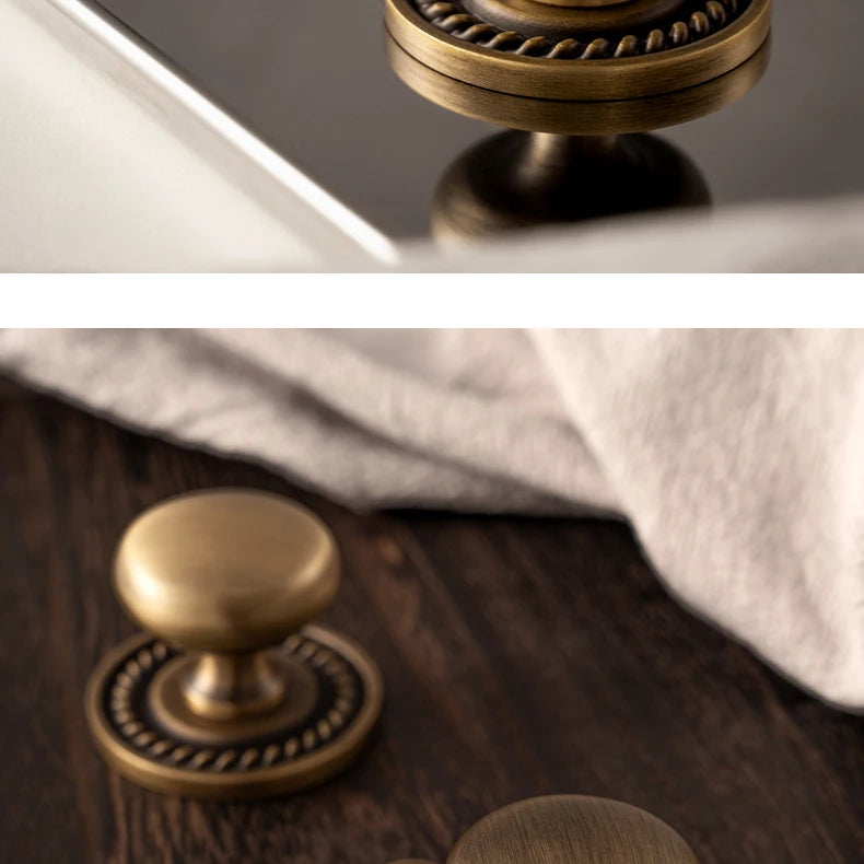 Santaya Antique Brass Cabinet Handles With Backplate Solid Bronze Wardrobe Pulls Kitchen Cupboard Door Knobs Furniture Handle