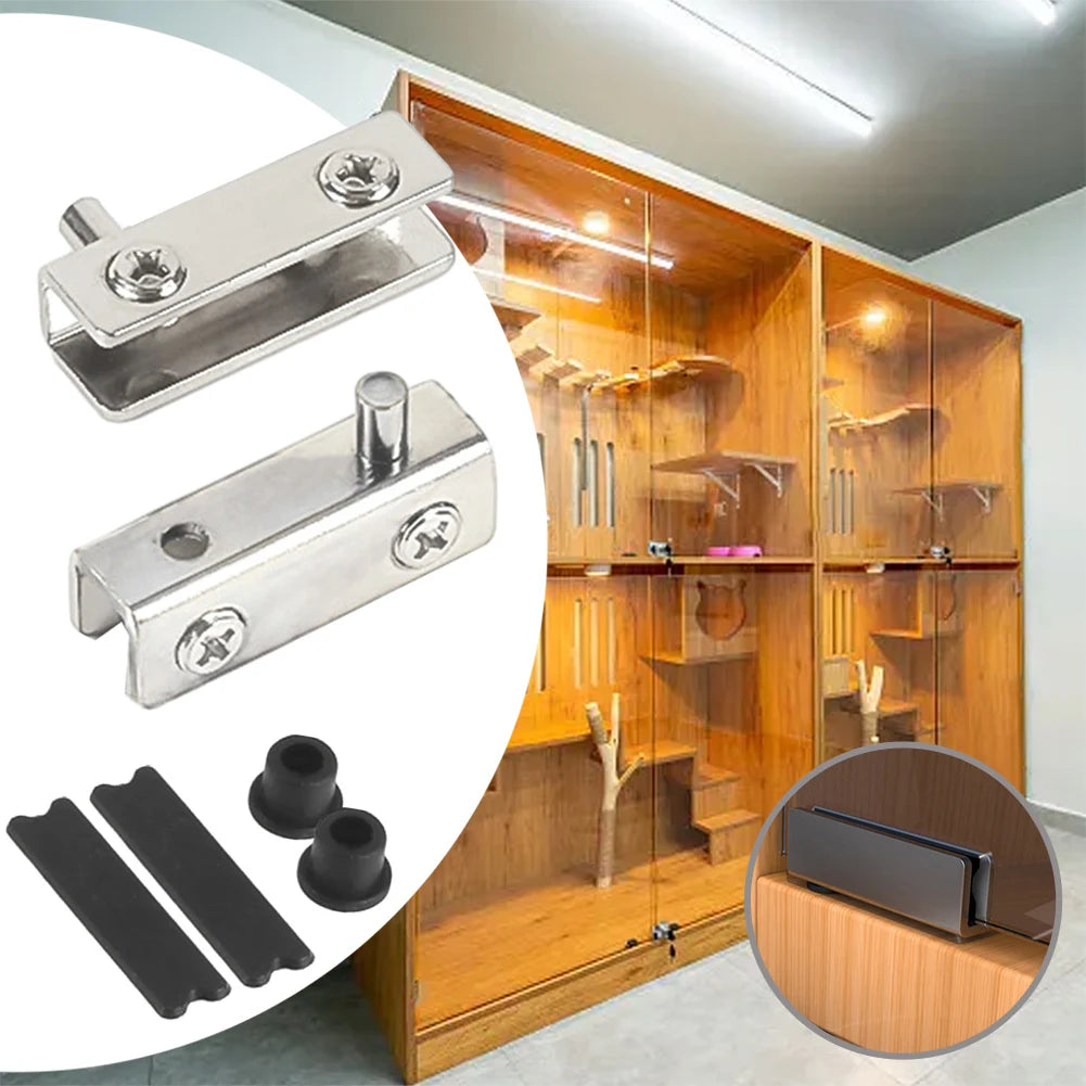 Innovative No Drill Stainless Steel Hinges Designed Specifically For A Range Of Glass Door Applications Including Cabinets