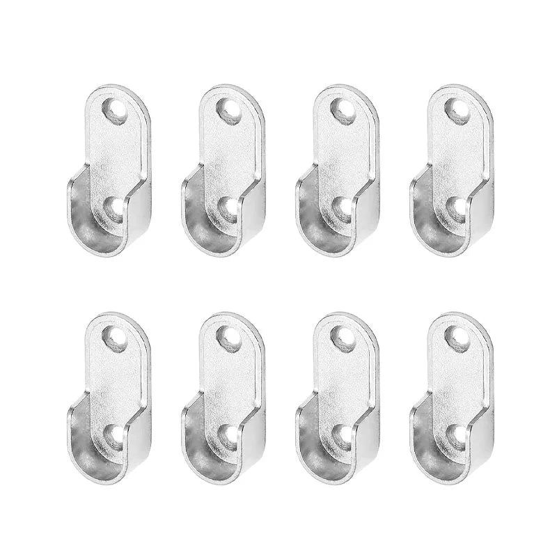 4/8/12pcs Bracket, Hanging clothes rod fixation, wardrobe clothes rail bracket slot, Used for wardrobes, hardware accessories