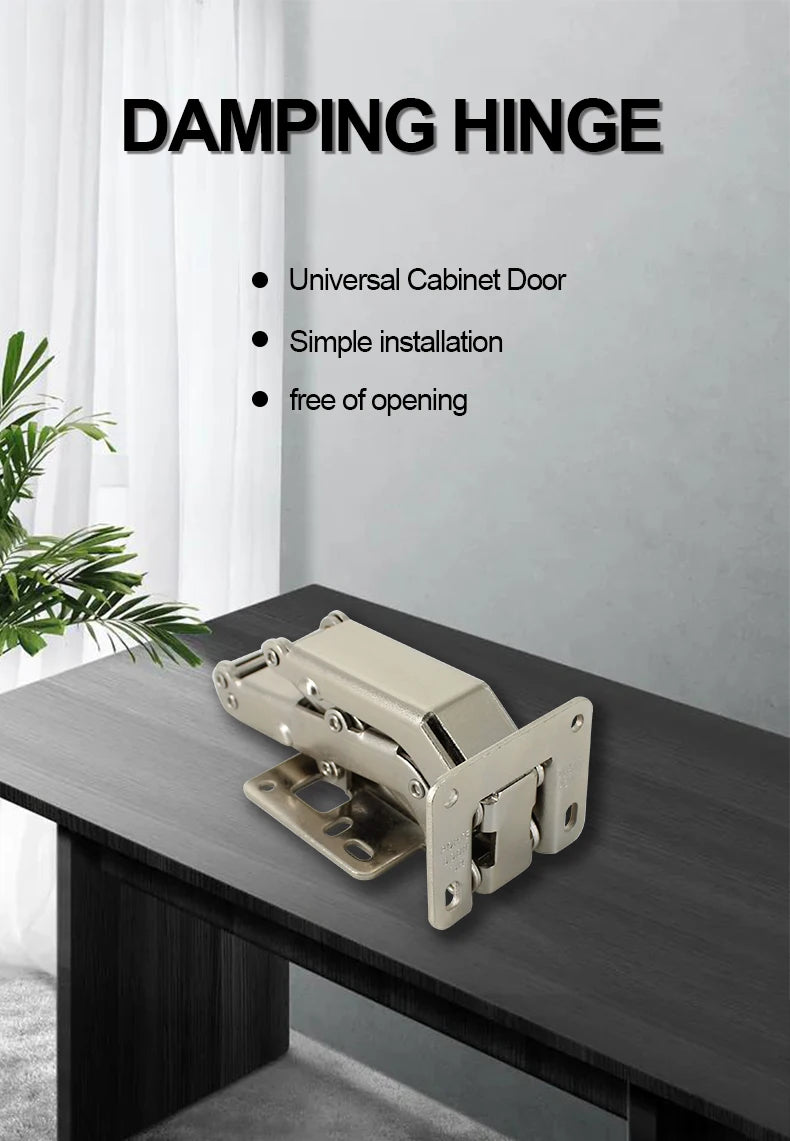 Soft Closing Hydraulic Hinges, 170 Degree Damping Buffer Cabinet Furniture Folding Hinge, Suitable for plate thickness 16-40mm