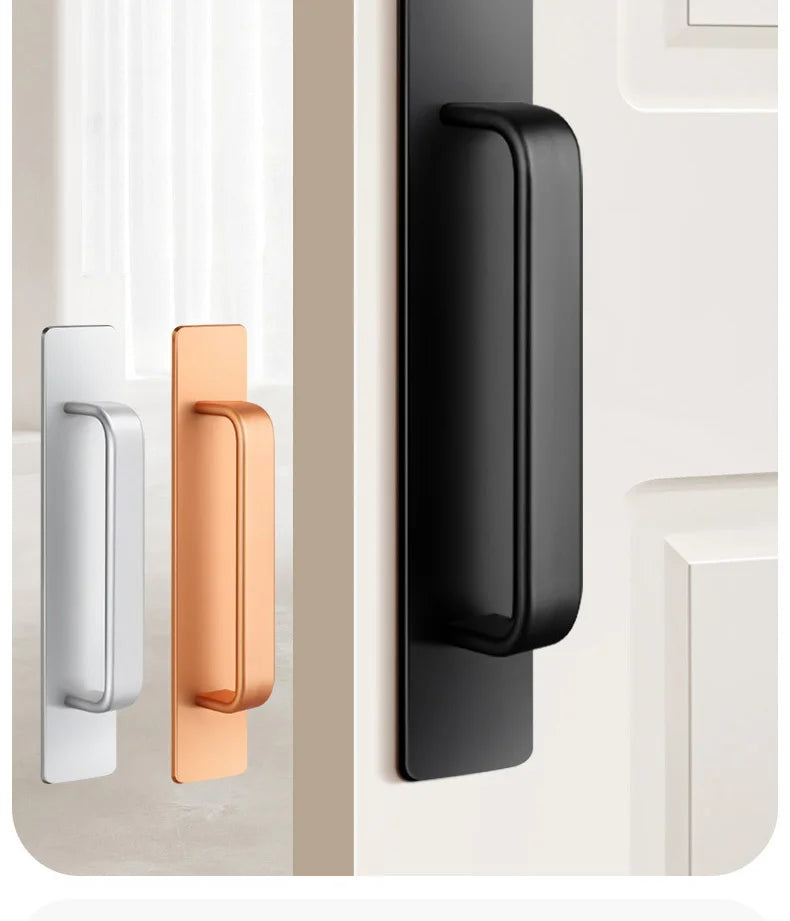 No-Drill Sliding Door Handles - Simple Style Pulls for Glass Doors, Moving Doors, Windows, Drawers & Cabinet Doors