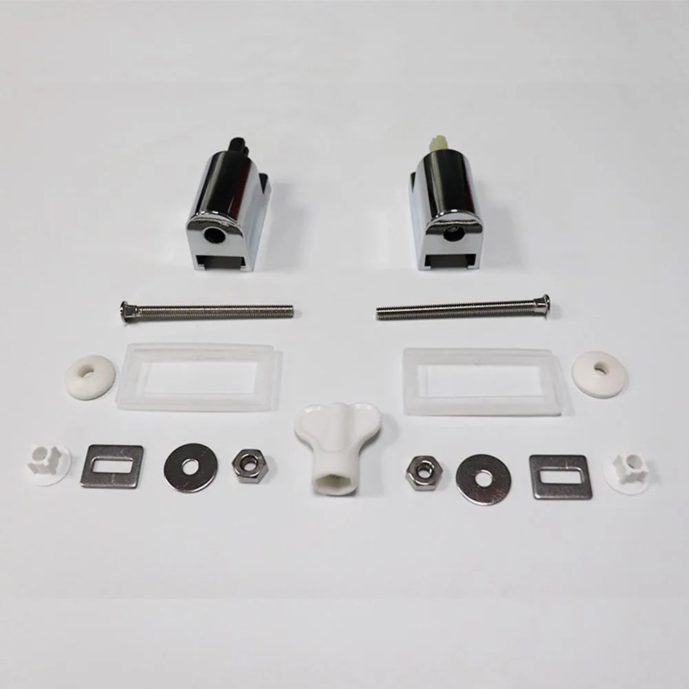 Toilet Soft Close Hinges Set ABS Square Shell Slowly Lowering Hinge Toilet Cover Slowly Lowering Connector Bathroom Accesories