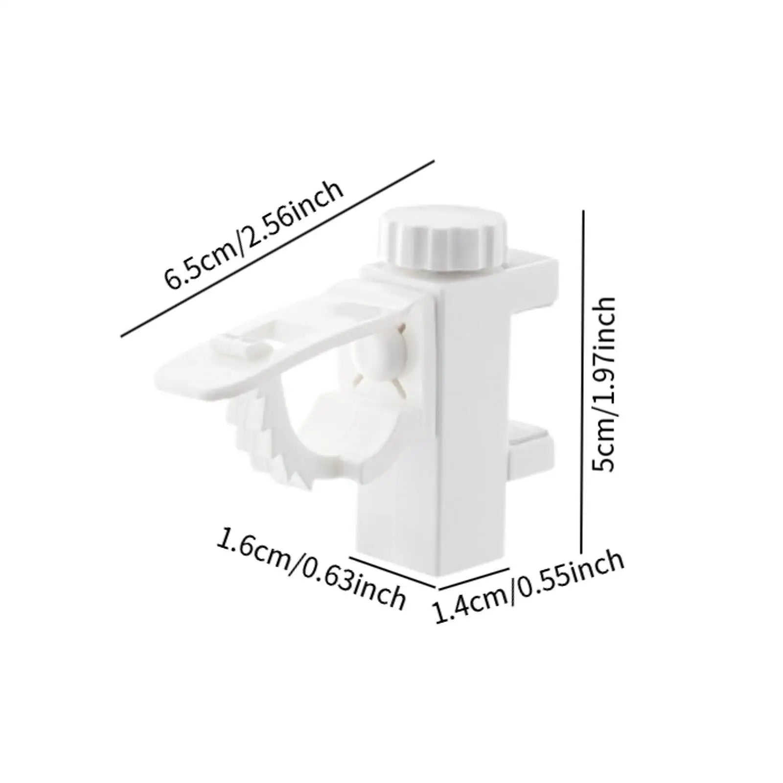2x Curtain Rod Holders Universal Easy Installation Flexible Curtain Hangers for Restroom Living Room Hotel Bedroom Cabinets