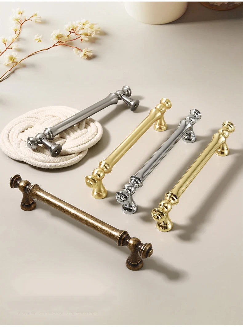 Furniture handles for kitchen cabinets, dressing table drawers, and wardrobes, durable and suitable for home decoration