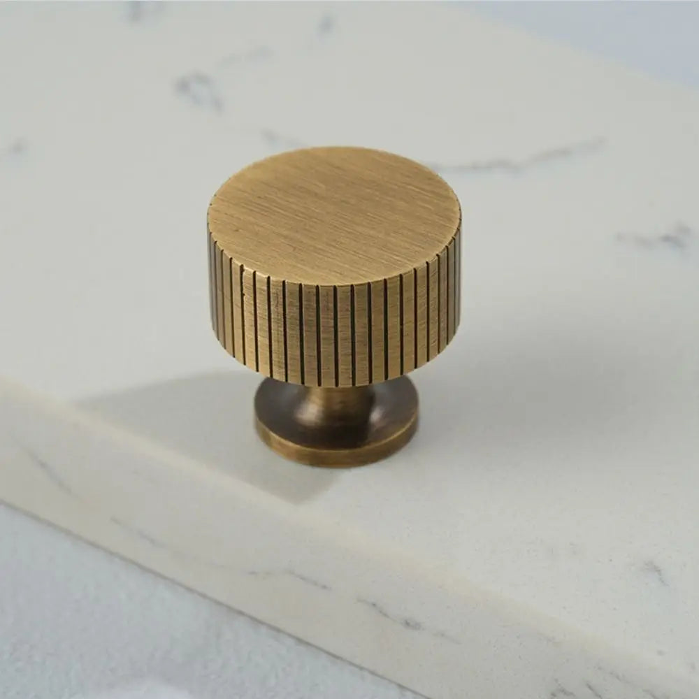 Bronze Bronze Cabinet Handles Wardrobe Pulls Antique Solid Brass Knurled Handle T-bar Door Knobs Furniture Door Pull