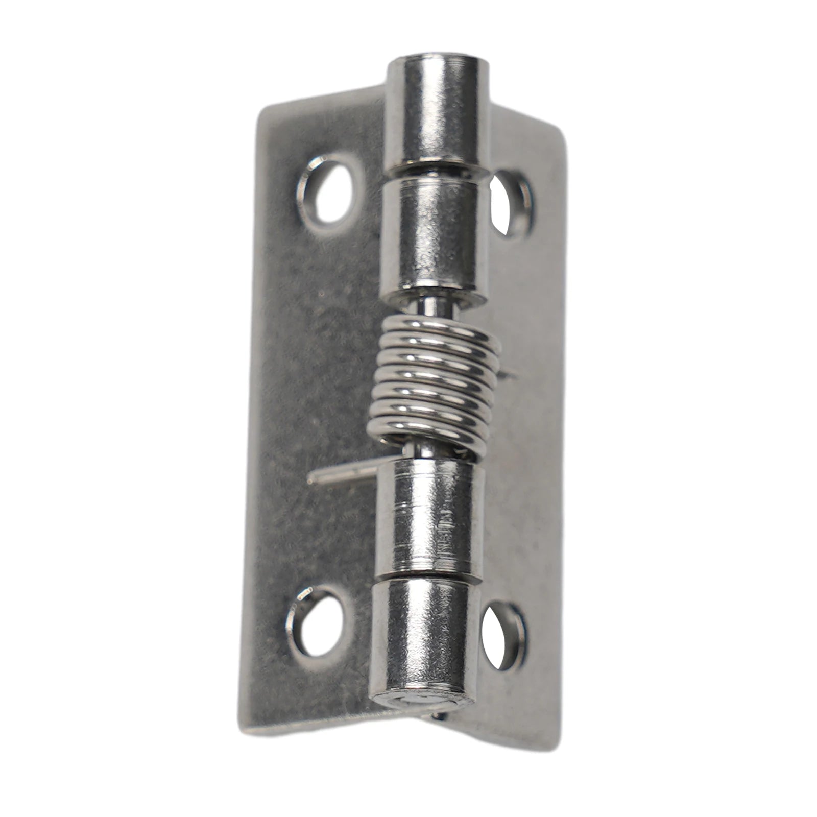 2pcs 1/1.5/2/3Inch Silver Spring Door Hinge Stainless Steel Self Closing Design Windows Cabinets Boxes Household Hardware
