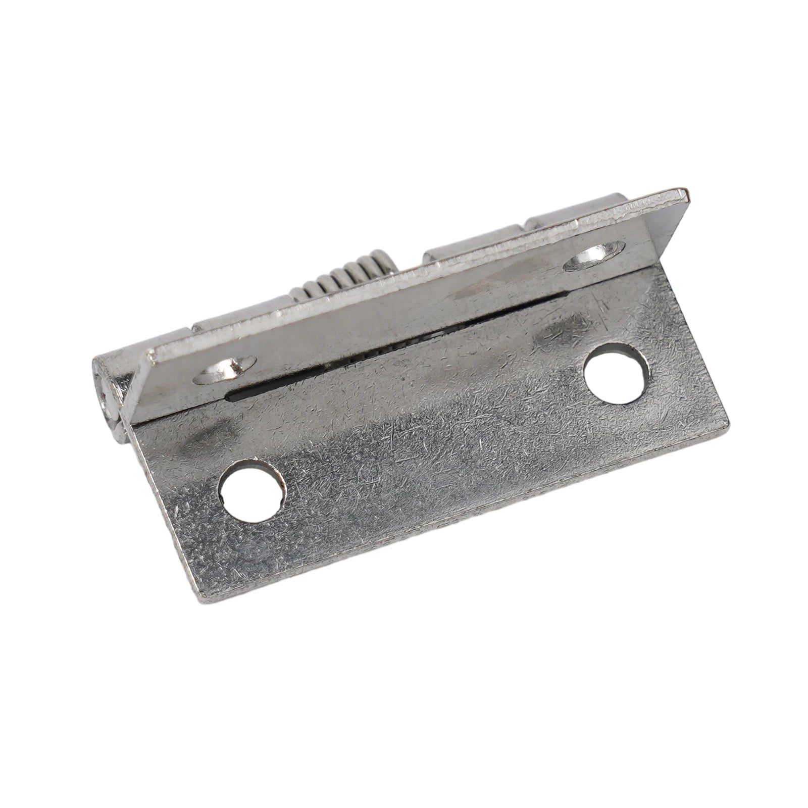 2pcs 1/1.5/2/3Inch Silver Spring Door Hinge Stainless Steel Self Closing Design Windows Cabinets Boxes Household Hardware