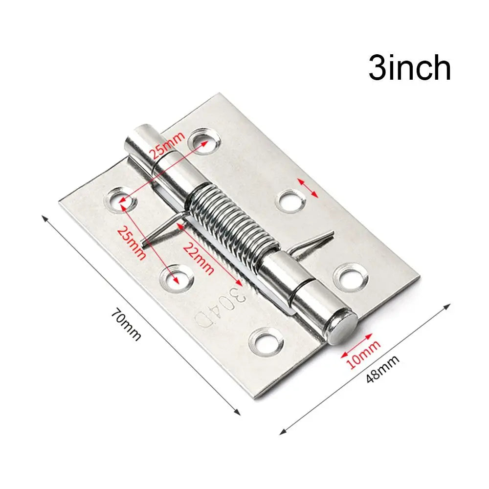 Stainless Steel Automatic Rebound with Spring Cross Hinge Window Accessories Door Hinges Furniture Supplies