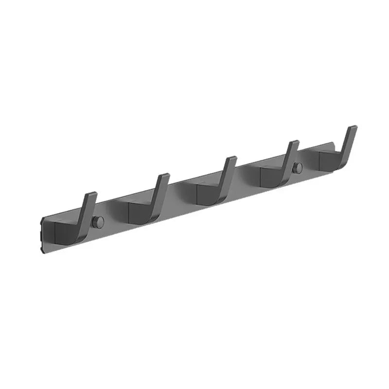 Wall Mounted Gray Towel Hanger Clothes Hat Hook Row Vintage Robe Hook Bathroom Robe Hook Bath Hardware Set Kitchen Hanger