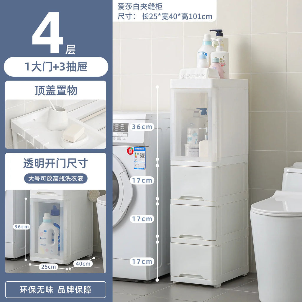 Multi-Tier Spice Holder with Pull-Out Drawer Convenient Mobile Kitchen Organizer Utility Rack for Easy Access