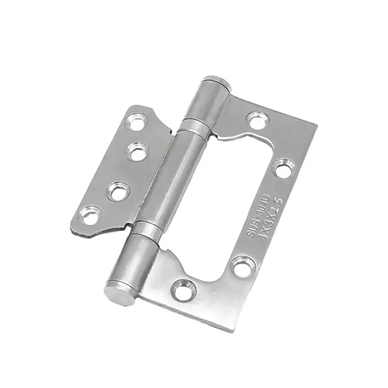 2PCS Stainless Steel Door Hinges 4 Inch Invisible Mute Thickened Bearings Hardware Hinge Accessories for Wooden Doors Window