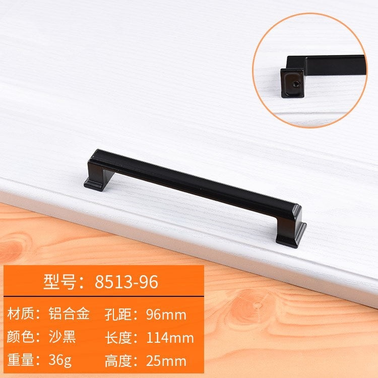 Black Handles Furniture Cabinet Knobs Muebles  Kitchen  Drawer Knobs Cabinet Pulls Cupboard  Knobs