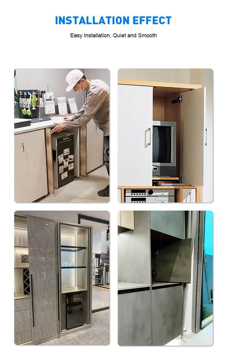 Furniture Interior Extension Cabinet Drawer Slides Soft Closing Heavy Duty Pocket Door Sliding System Easy installation