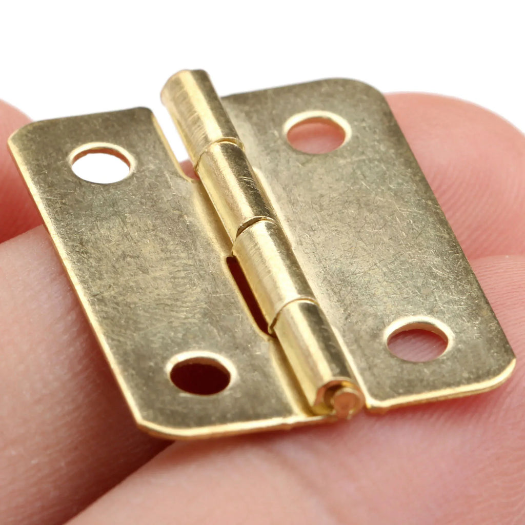 4pcs 24*18mm  Drawer Hinges Kitchen Cabinet Door Hinges for Caskets Jewelry Boxes Furniture Fittings  Furniture Accessories