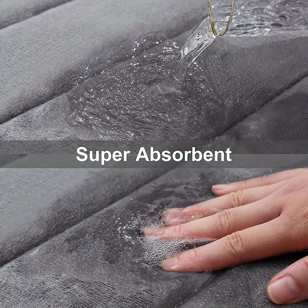 U-shaped Bathroom Carpet Toilet Mat Bathroom Mat Bathroom Carpet Memory Foam Bathroom Mat Anti-skid Super Absorbent