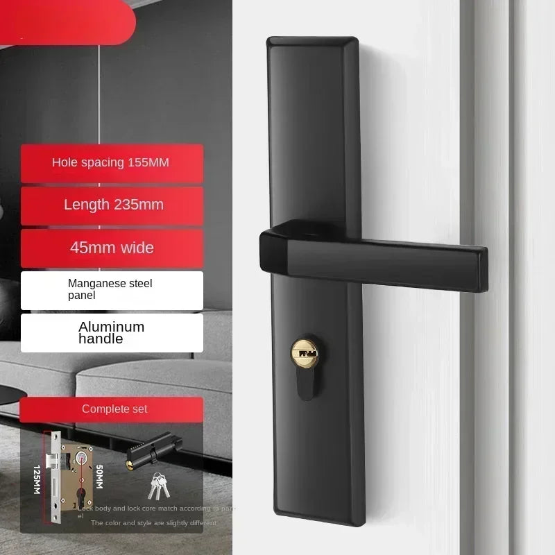 Apartment Room Wood Door Lock Set  House Anti-theft House Interior Door Bedroom Furniture Security Lock For Home Doors With Key