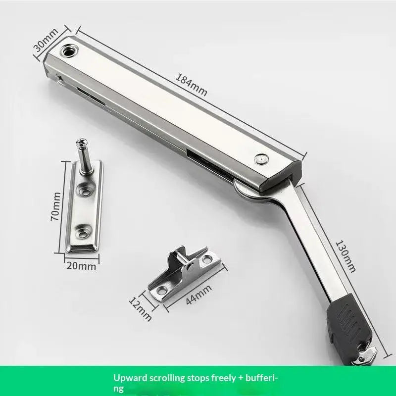 Kitchen Cabinet Hydraulic Hinge Heavy Duty Adjustable Door Support Soft Close Lift Up Randomly Stop